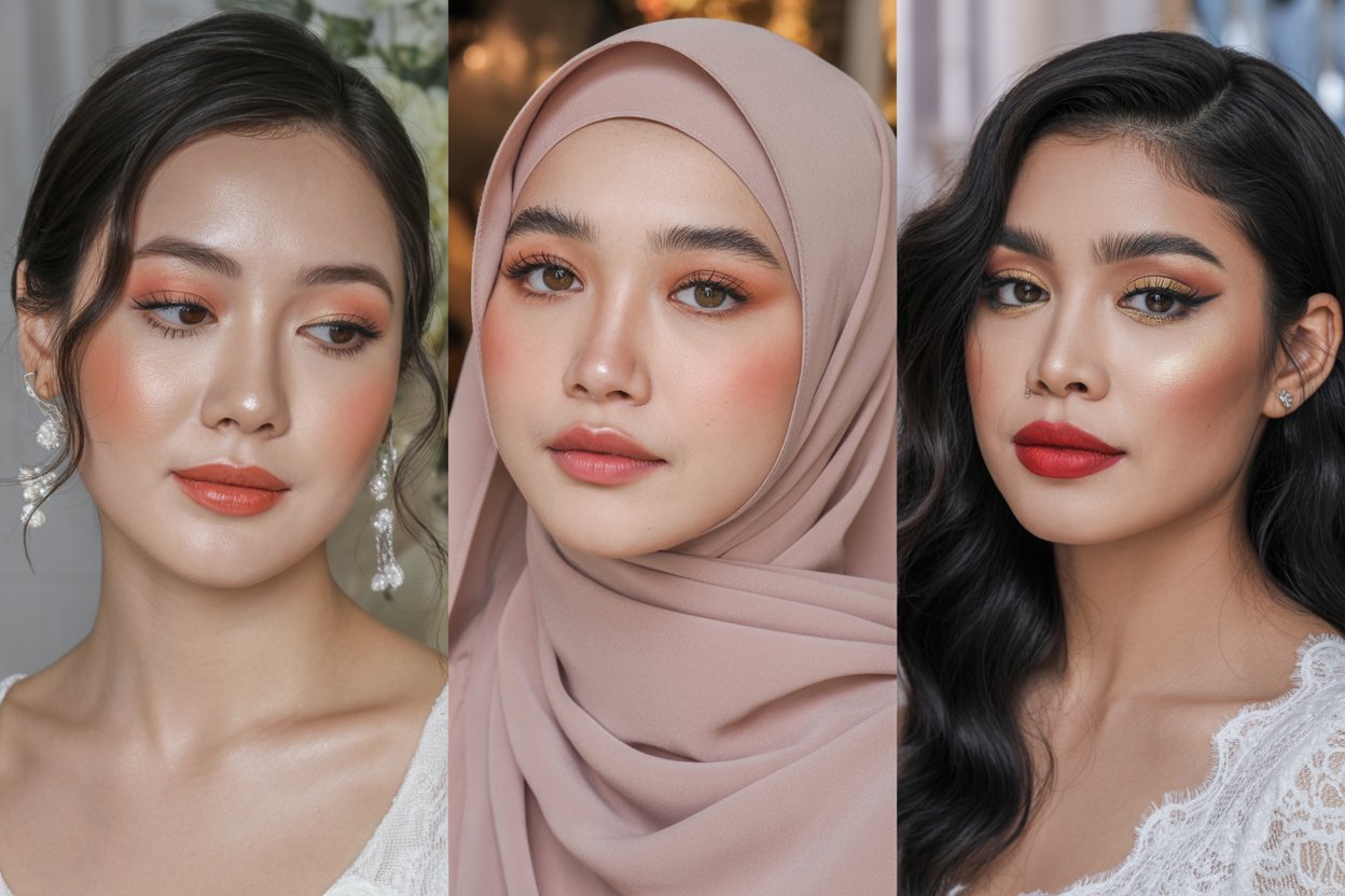 15+ Inspirasi Makeup Pengantin 2025: Natural, Syar'i & Glamour